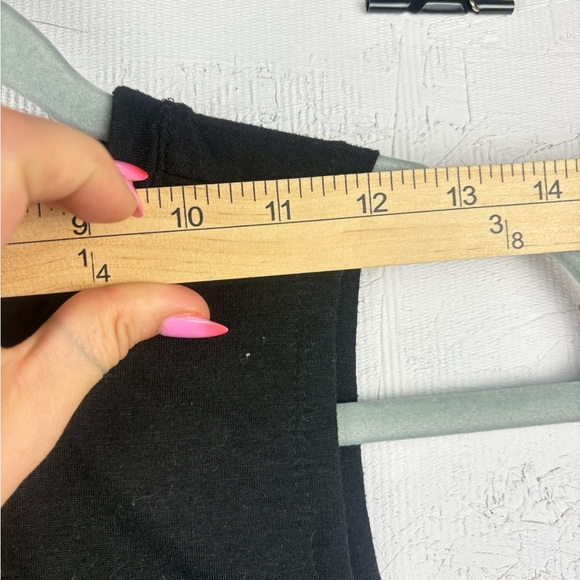 MODERN LUX Black Moon Graphic Sleeveless Top Criss Cross Front Small Punk Grunge - Picture 5 of 9